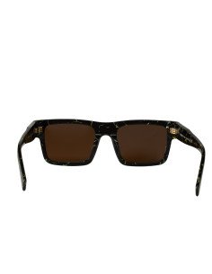 Prada SPR 19WS 19D-01T Square Shape Yellow Marble