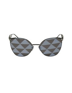 Prada SPR 50ZS 1AB-03T Irregular Black Silver Tampo Triangles