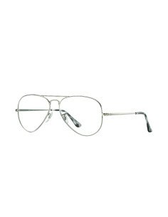 Ray Ban Oftalmico Rb6489 2501 Plateado Aviator Large Metal