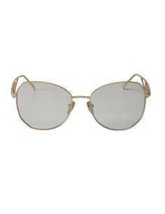 Prada SPR 57YS ZVN-08N Butterfly Shape White Gold
