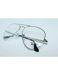 Ray Ban Oftalmico Rb6489 2501 Plateado Aviator Large Metal