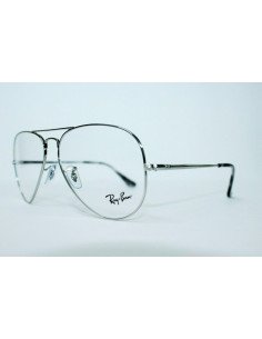 Ray Ban Oftalmico Rb6489 2501 Plateado Aviator Large Metal