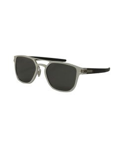 Oakley OO4128 0153 Latch Alpha Matte Silver Prizm Black Polarized