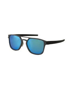 Oakley OO4128 0453 Latch Alpha Matte Gunmetal Prizm Sapphire Polarized