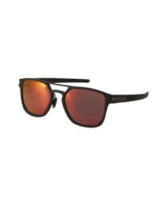 Oakley OO4128 0553 Latch Alpha Matte Black Prizm Ruby Polarized