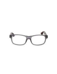 Gucci Gg0006O 004 Oftalmico Square Shape Gris transparente Rojo