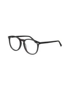 Gucci Gg0027O 001 Oftalmico Round Acetato Negro Dorado