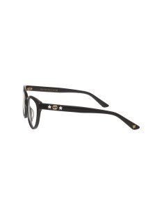 Gucci GG0211OA 001 Round Eye Cat Negro Dorado