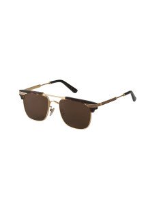 Gucci Gg0287s 003 Clubmaster Cafe Transparente Dorado Original