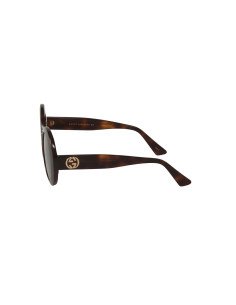 Gucci Gg0319s 002 Oval Round Fashion Carey Cafe transparente