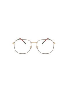 Gucci GG0396O 001 Hexagonal Dorado Azul rojo Original