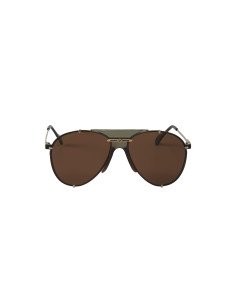 Gucci Gg0740S 003 Aviator Metal Cafe Transparente Dorado