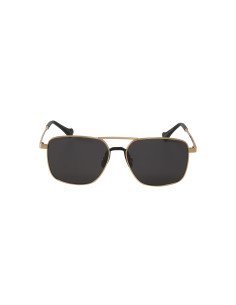 Gucci GG0743S 001 Aviator Square Metal Negro Dorado