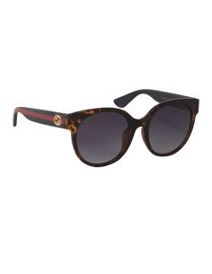 Gucci Gg0035s 004 Round Shape Cafe Degradado Carey Azul