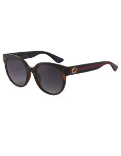 Gucci Gg0035s 004 Round Shape Cafe Degradado Carey Azul