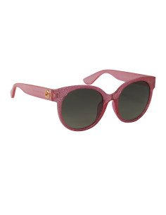 Gucci Gg0035s 005 Round Shape Rosa Brillante Gris degradado