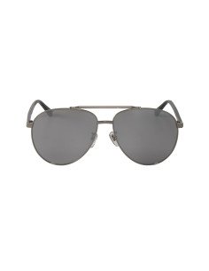 Gucci Gg0043SA 001 Aviator Metal Shape Gris Negro Original