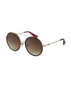 Gucci Gg0061s 013 Round Double Bridge Cafe degradado Carey
