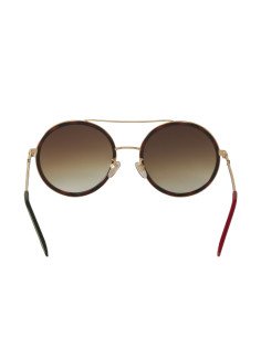 Gucci Gg0061s 013 Round Double Bridge Cafe degradado Carey