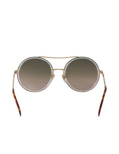 Gucci Gg0061s 022 Round Double Bridge Rosa Degradado Dorado