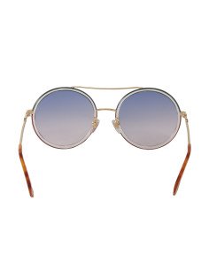 Gucci Gg0061s 023 Round Double Bridge Azul Vino Degradado Dorado