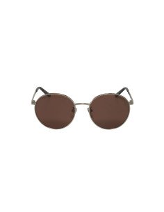 Gucci Gg0944Sa 003 Round Metal Plateado Cafe Transparente