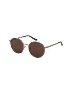 Gucci Gg0944Sa 003 Round Metal Plateado Cafe Transparente