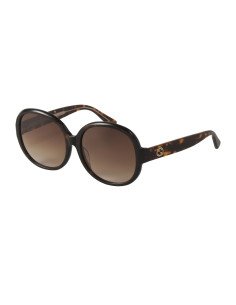 Gucci Gg0080sk 004 Round Oval Care Cafe degradado Original