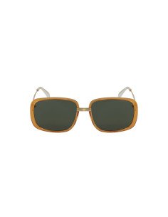 Gucci Gg0787s 001 Square shape Naranja Negro Dorado Original