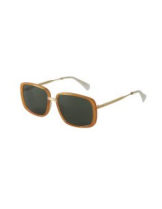 Gucci Gg0787s 001 Square shape Naranja Negro Dorado Original