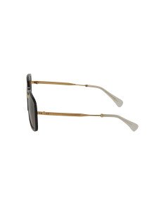 Gucci Gg0787s 002 Square shape Vino Negro Dorado Original