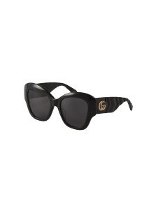 Gucci Gg0808S 001 Square Shape Negro Dorado Original