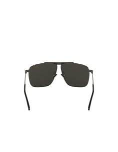 Gucci Gg0840s 001 Square Aviator Plateado Negro Original