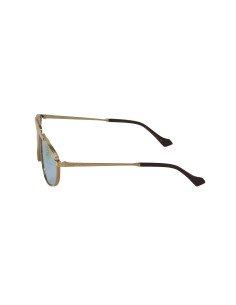 Gucci Gg0841s 003 Aviator Square Azul Dorado Original
