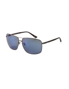 Gucci Gg0065sk 003 Aviador Azul Espejo Plateado Original
