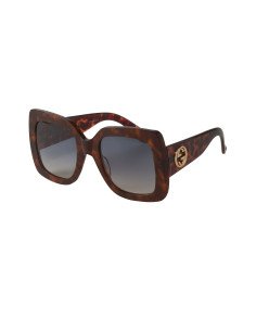 Gucci Gg0141s 002 Square Shape Oversized Carey Degradado