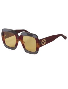 Gucci Gg0178s 002 Oversized Square Rojo Azul Cafe Original