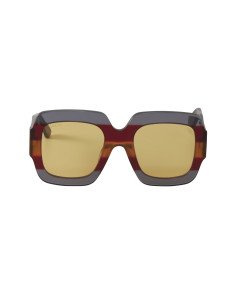 Gucci Gg0178s 002 Oversized Square Rojo Azul Cafe Original