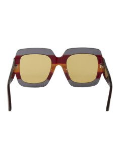 Gucci Gg0178s 002 Oversized Square Rojo Azul Cafe Original