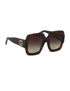 Gucci Gg0178s 004 Oversized Square Cafe Negro Degradado original