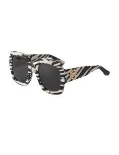 Gucci Gg0178s 012 Oversized Square Zebra Negro Blanco