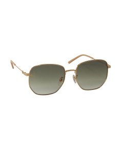 Gucci GG0396S 003 Hexagonal Cafe degradado Dorado