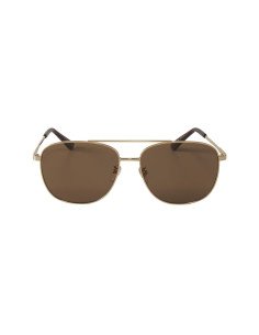 Gucci Gg0410sk 004 Aviator Cafe Ambar Dorado Original Gota