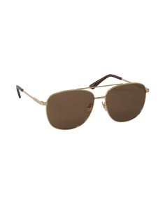 Gucci Gg0410sk 004 Aviator Cafe Ambar Dorado Original Gota
