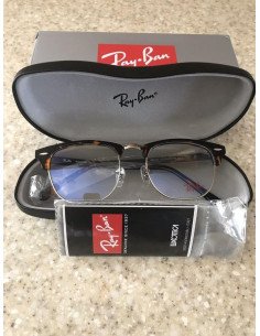 Ray Ban Oftalmico Rb5154 2012 Clubmaster Optics Carey Plateado