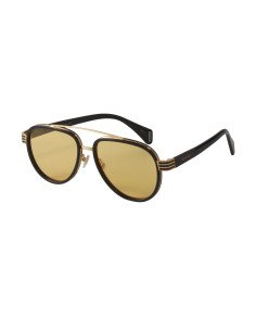 Gucci Gg0447s 002 Aviator Negro Ambar Transparente Original