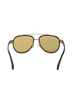 Gucci Gg0447s 002 Aviator Negro Ambar Transparente Original