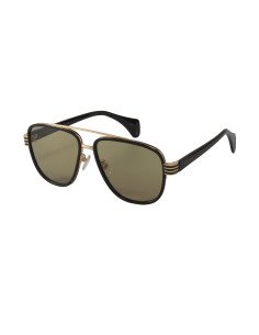 Gucci Gg0448s 002 Aviator Negro Cafe Ambar Acetato