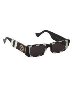 Gucci Gg0516S 011 Rectangle Shape Negro Blanco Zebra Original