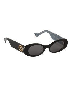 Gucci Gg0517S 001 Oval Shape Negro Transferencia Blanco Original